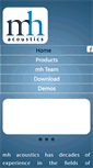 Mobile Screenshot of mhacoustics.com