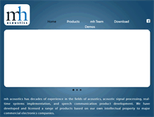Tablet Screenshot of mhacoustics.com
